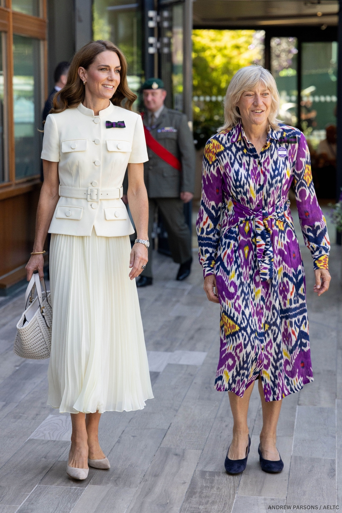 Kate Middleton carries the Neeson tote during Wimbledon
