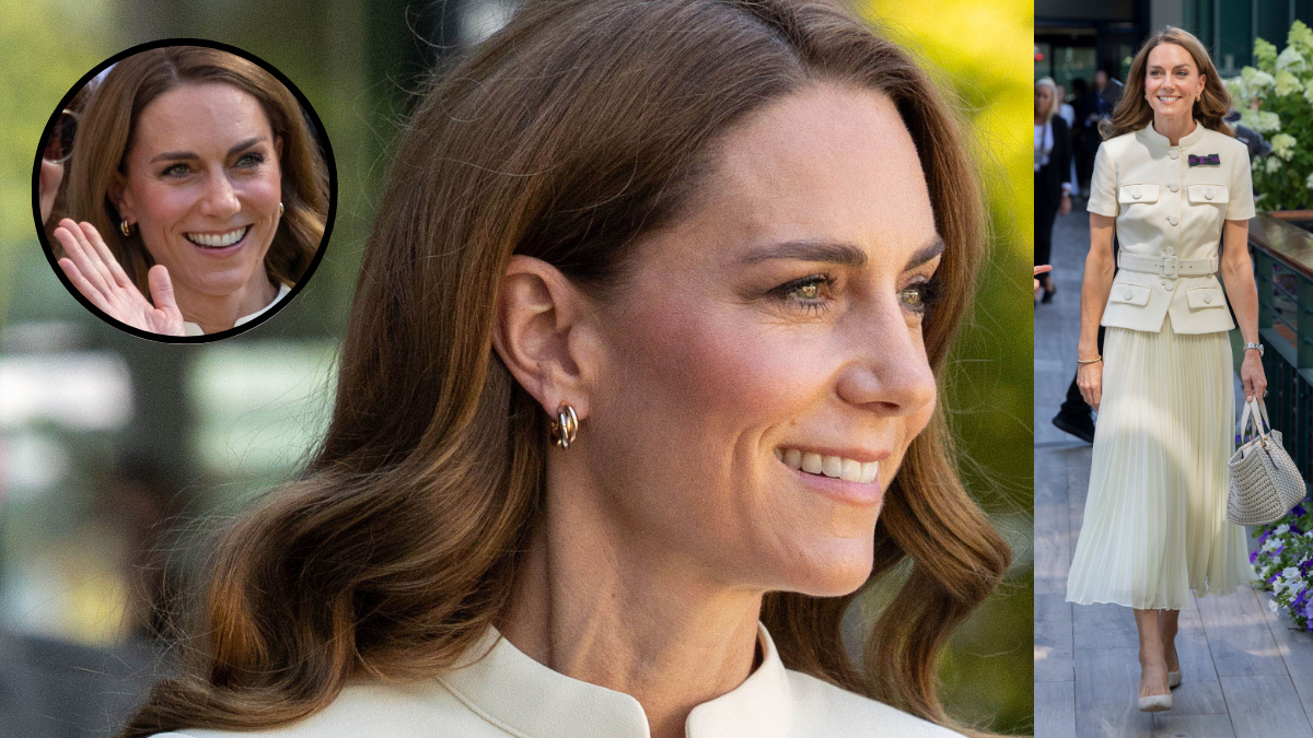 Kate Middleton ofrece un look clásico con tenis blancos en Wimbledon