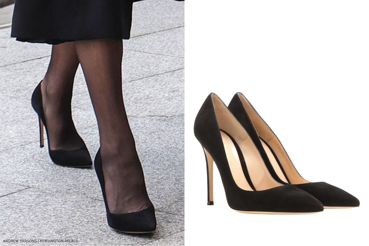Princess of Wales's black heels