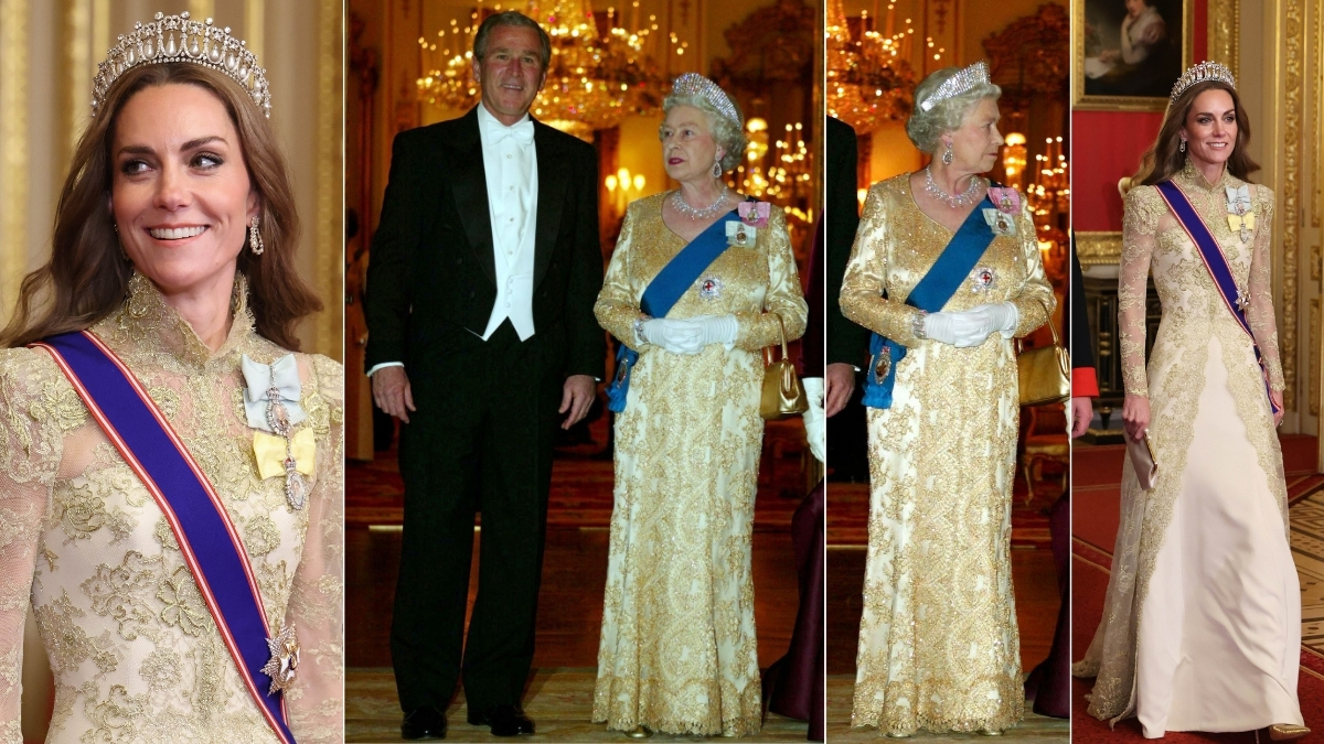 Did Princess Kate wear gold to the state banquet for THIS reason? Did Princess Kate wear gold to the state banquet for THIS reason?