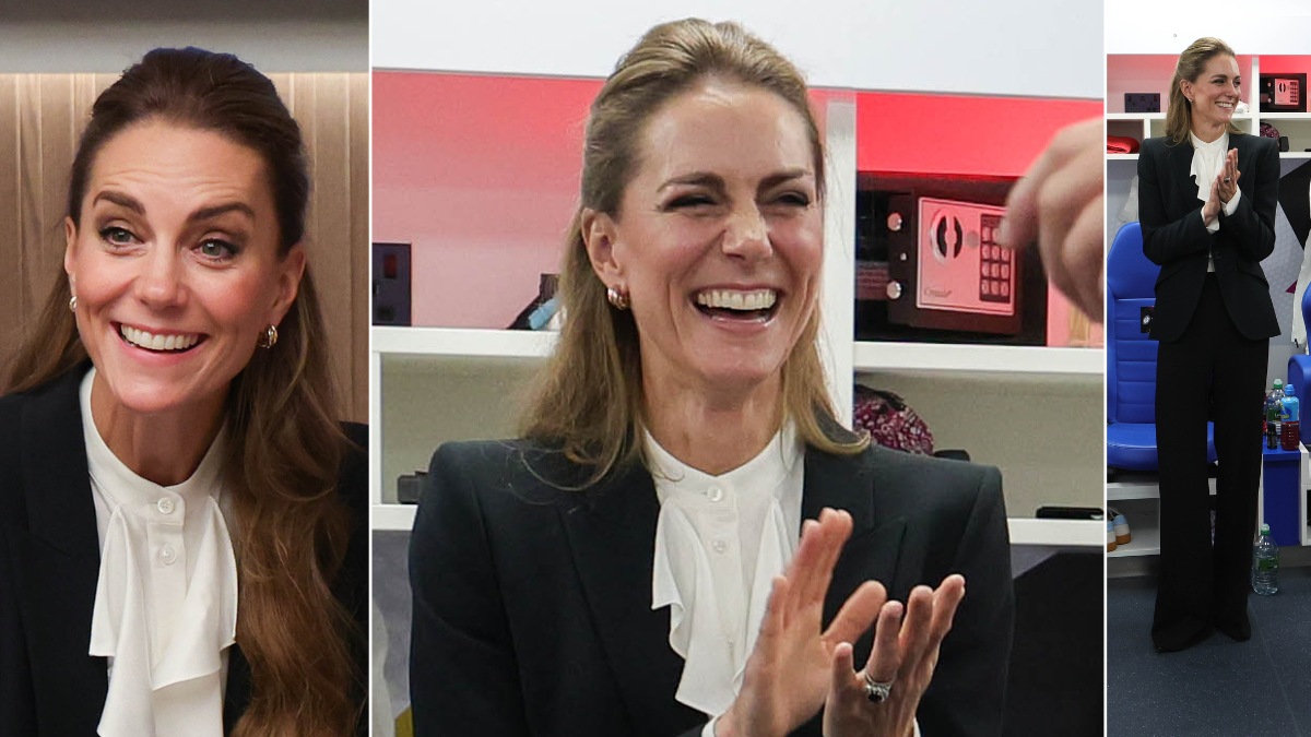Kate Middleton looks polished as she supports England at the Women’s Rugby World Cup