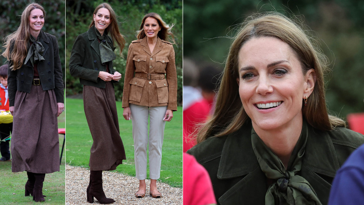 Kate Middleton Just Donned the Most Thoughtful Fall Outfit for Her Appearance with Melania Trump