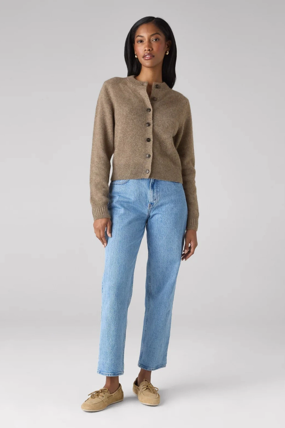 Kate Middleton's With Nothing Underneath 'Jura' Cardigan in Coffee