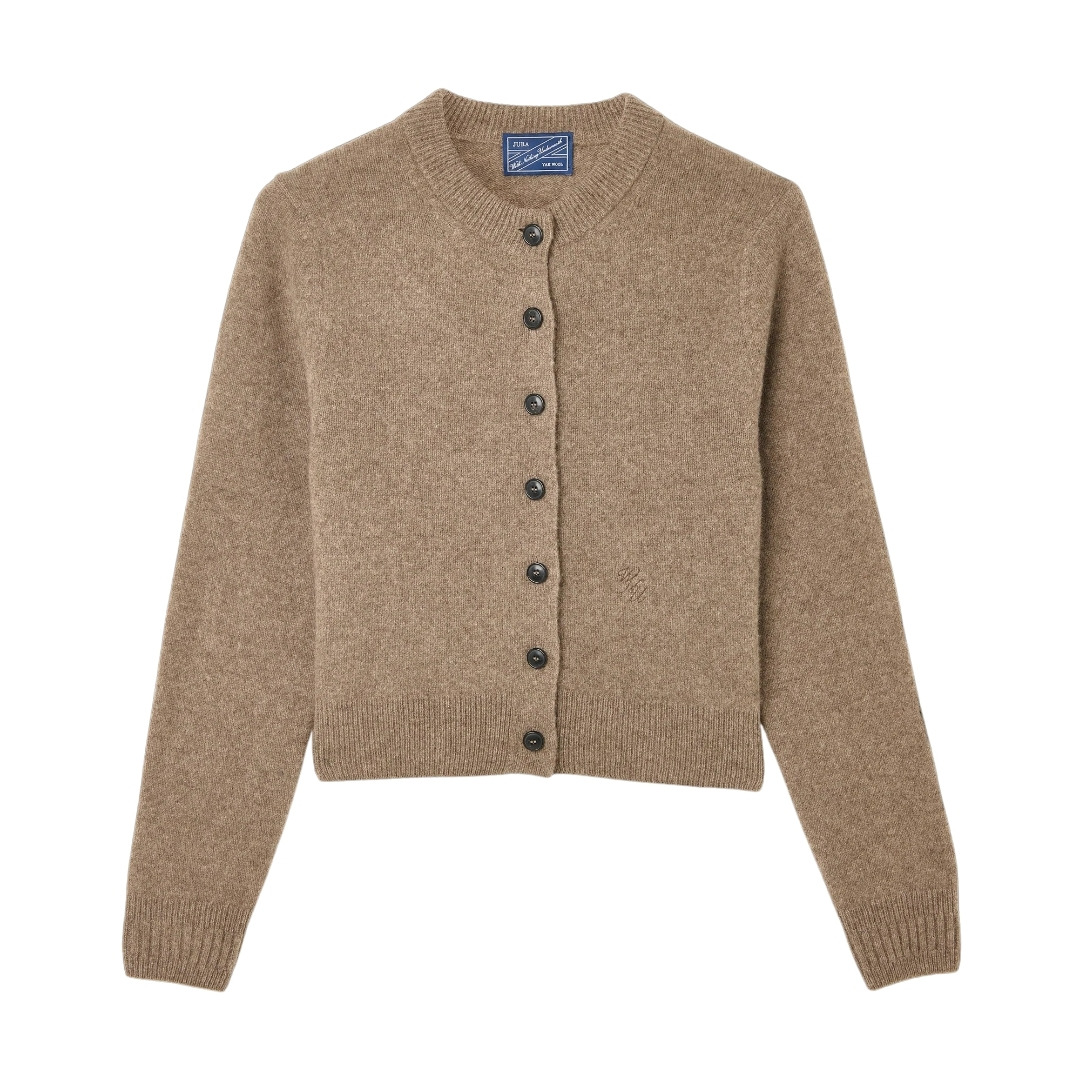 With Nothing Underneath ‘Jura’ Cardigan in Coffee Brown