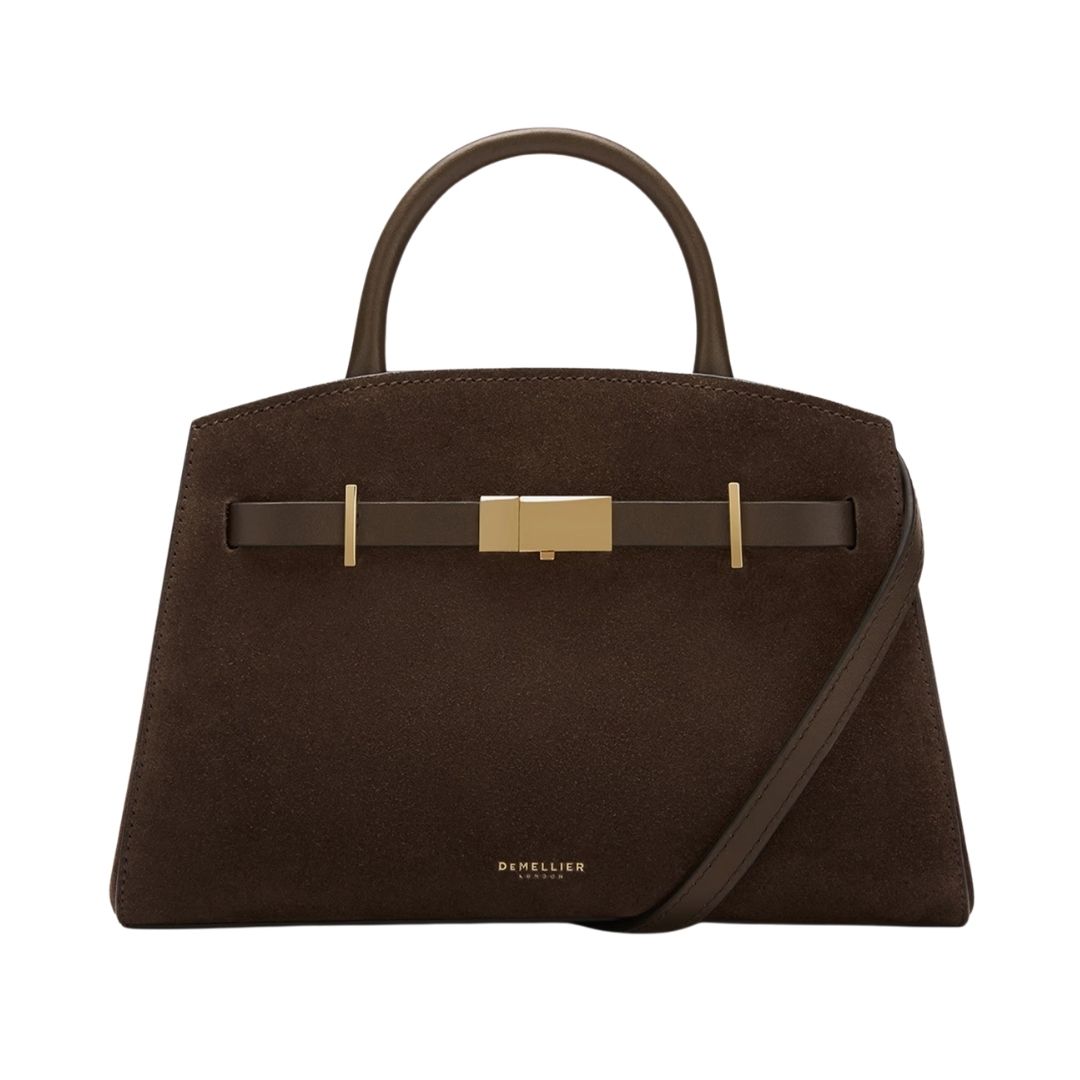 DeMellier Small Hudson in Mocha Brown Suede