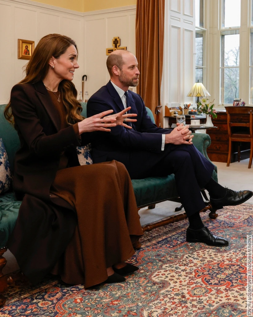 kate middleton brown dress Kate Princess of Wales Brown Coat 461 Celebrity Cutout – LifesizeCutouts main image 1