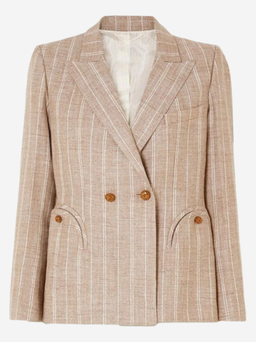 The Blazé Milano 'Wind Hunter Charmer' pinstripe blazer as worn by the Princess of Wales.