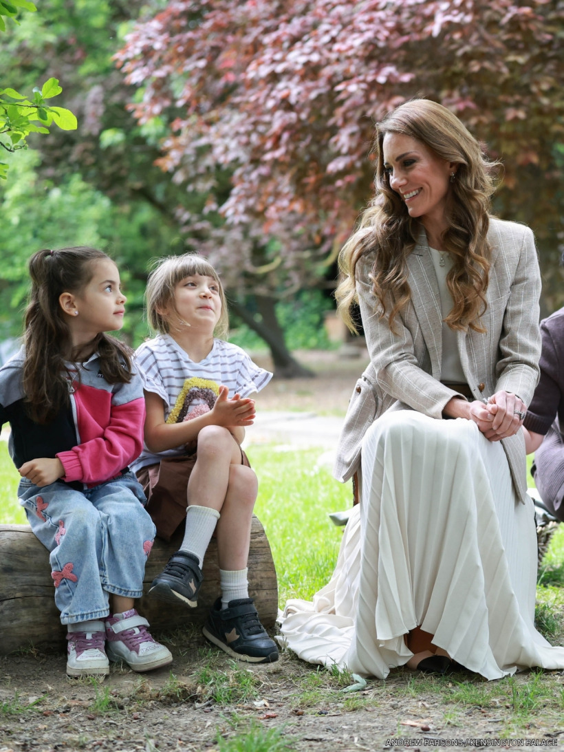 Kate Middleton during her second day of engagements in Reggio Emilia, Italy.