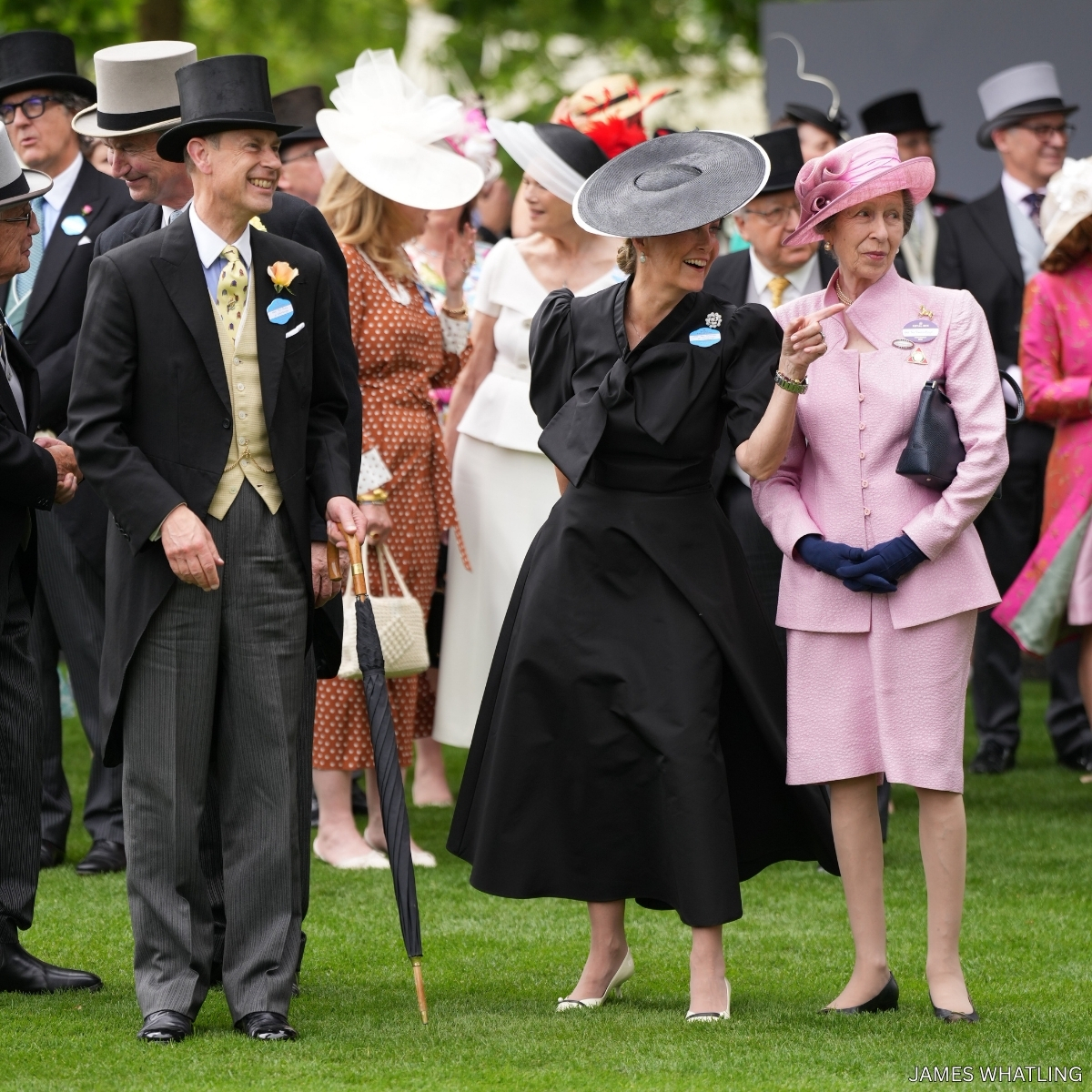 The Duke and Duchess of Edinburgh with Princess Anne at Royal Ascot