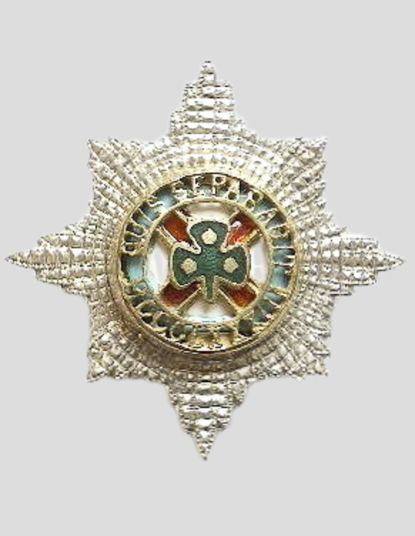 a star of the Order of St Patrick with a green enamelled shamrock at its centre