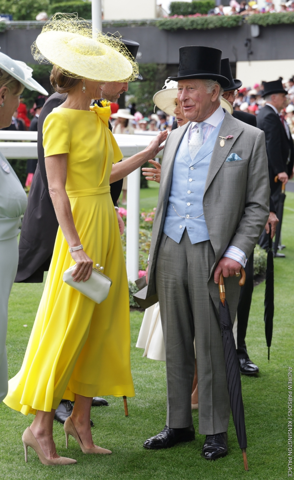 Kate Middleton and King Charles at Royal Ascot 2026