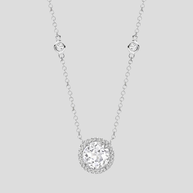 The Kiki McDonough Grace necklace in white topaz.