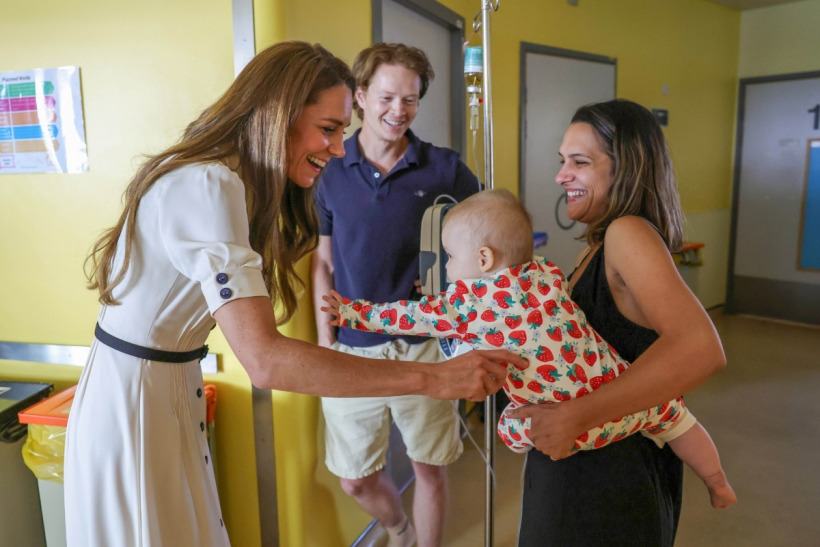 Kate Middleton meeting families at Evelina London
