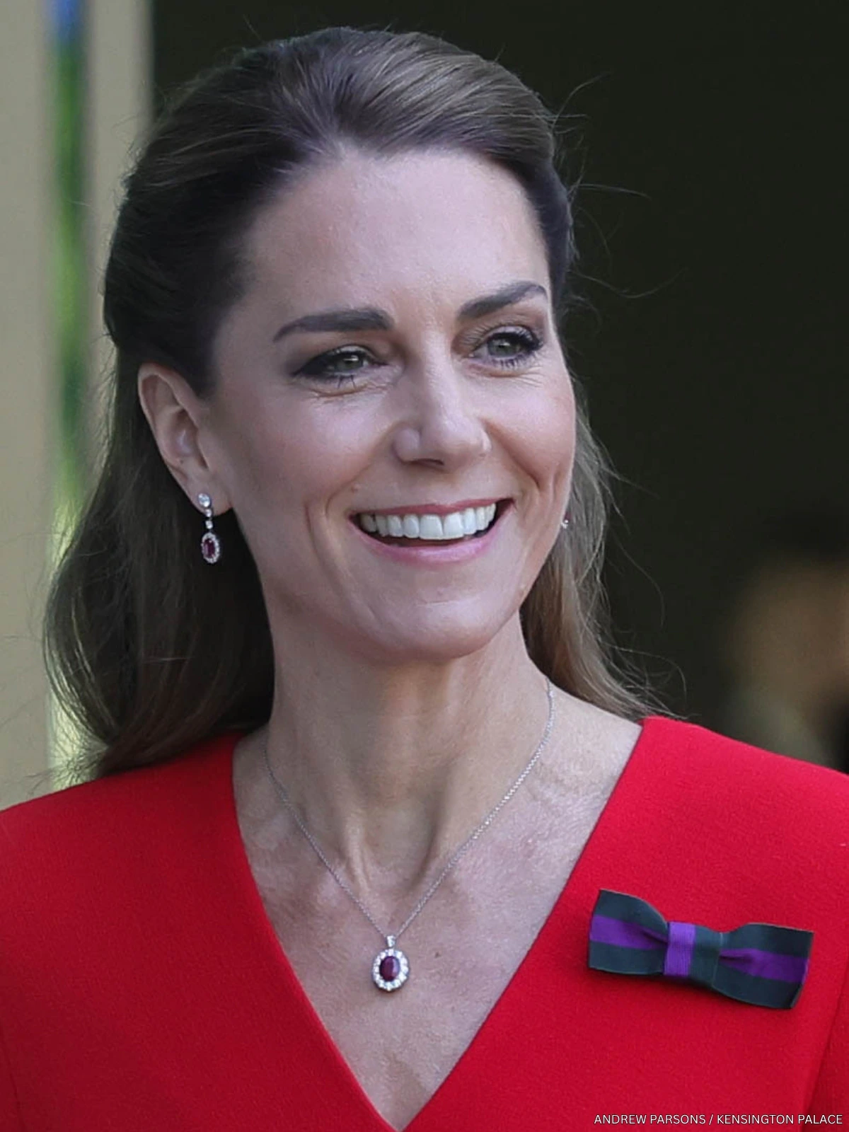 kate middleton red dress Kate Middleton stuns in a red dress for mom's birthday party