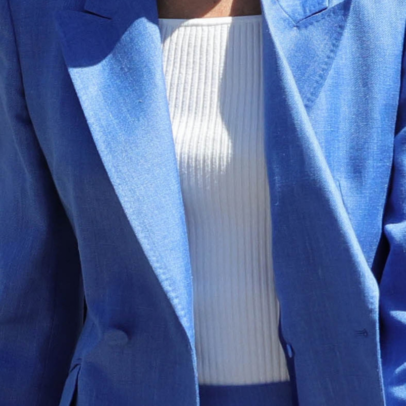 Kate Middleton wearing a white H&M off-the-shoulder knit top at Wimbledon