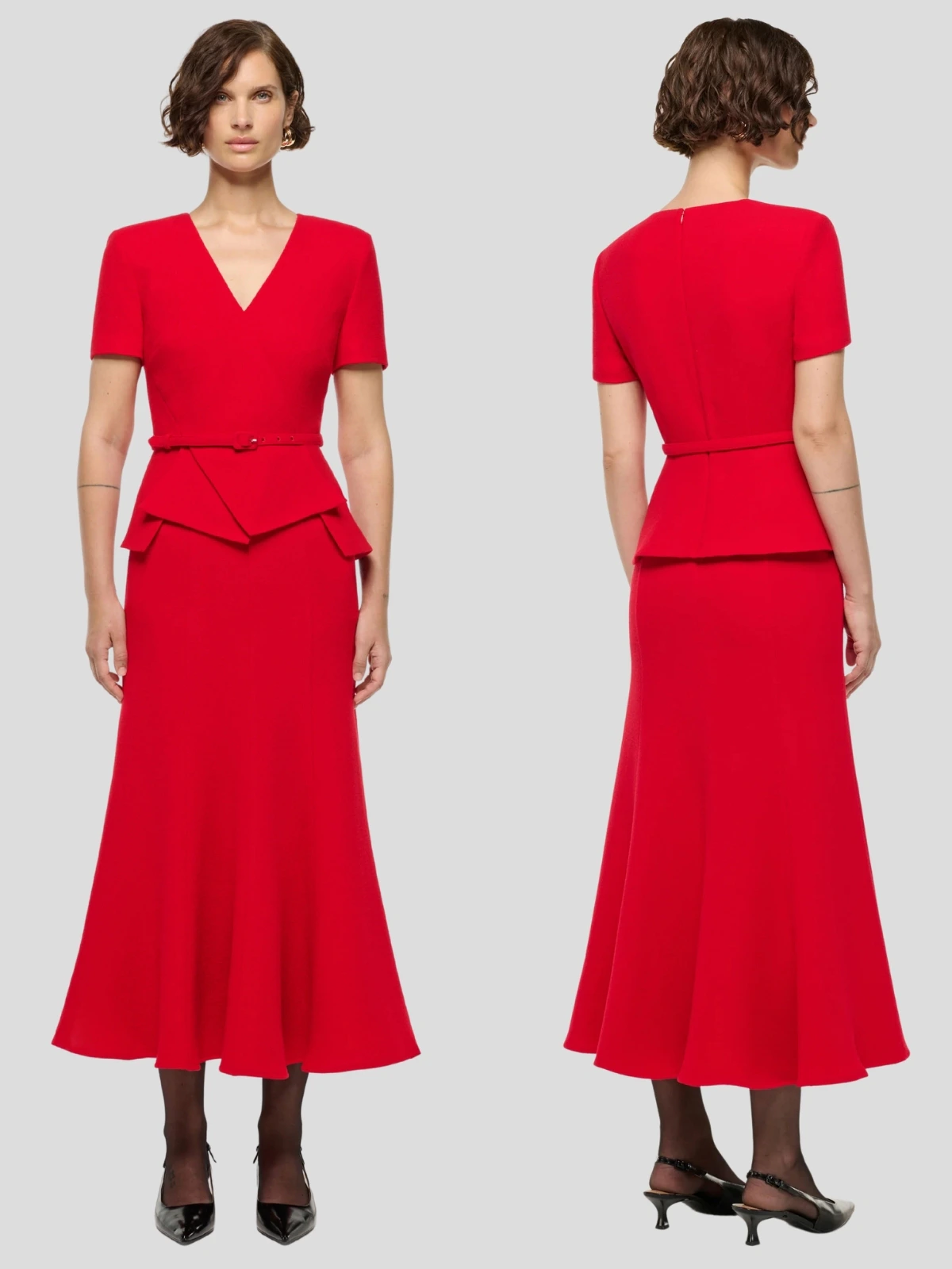 Kate Middleton's Roland Mouret Origami Peplum Dress in Red