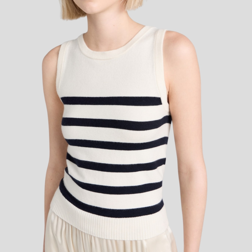 The La Ligne black-and-white Breton striped top