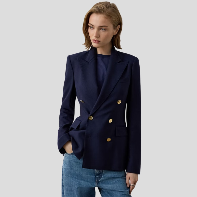 The Ralph Lauren Collection 'Camden' cashmere jacket in blue