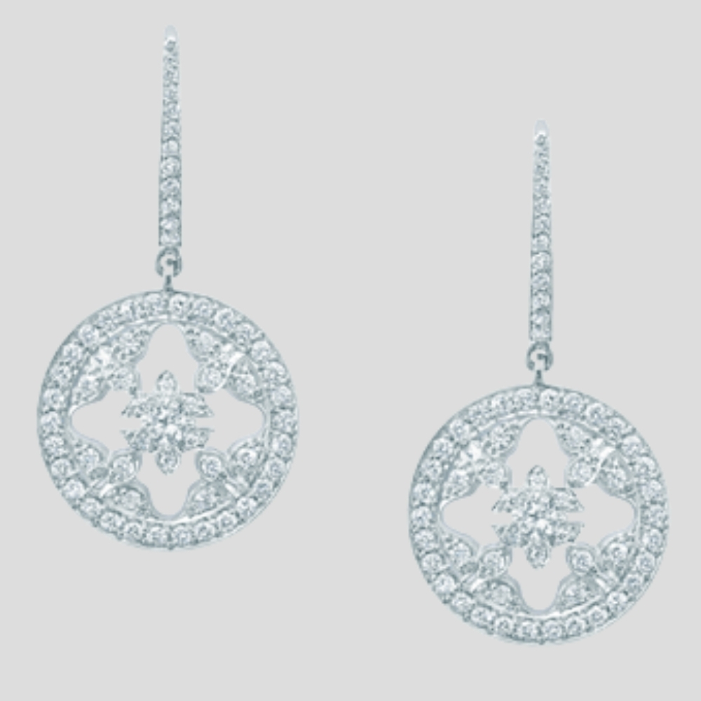 Mappin & Webb Empress diamond drop earrings